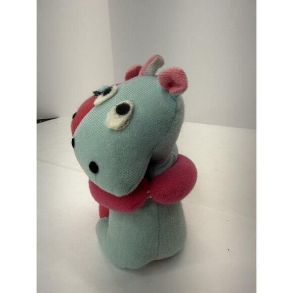 Vintage Knickerbocker Embracebles Pink And Blue Hugging Hippos Stuffed Animal - Picture 2 of 8
